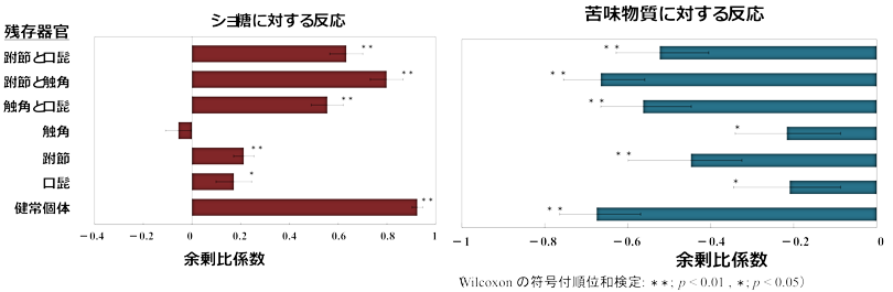 イチゴハムシの跗節による味認識