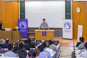 復興農学マイスター(CAR)代表挨拶の様子