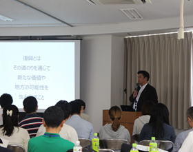 須田善明女川町長より「女川のまちづくり」について