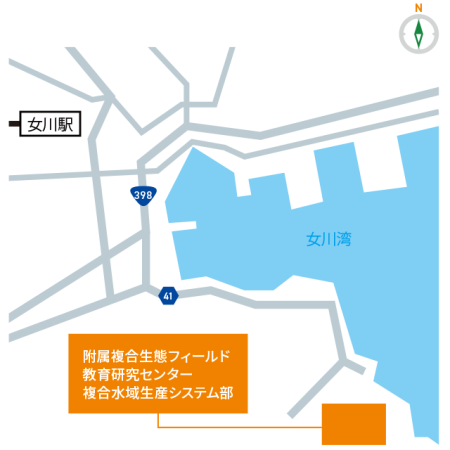 女川地区アクセス地図